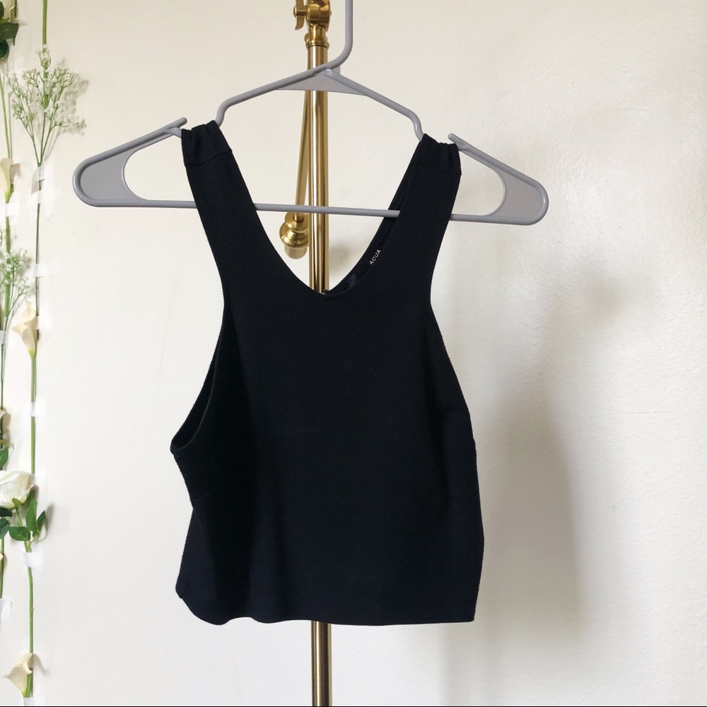 Zip Back Crop Top